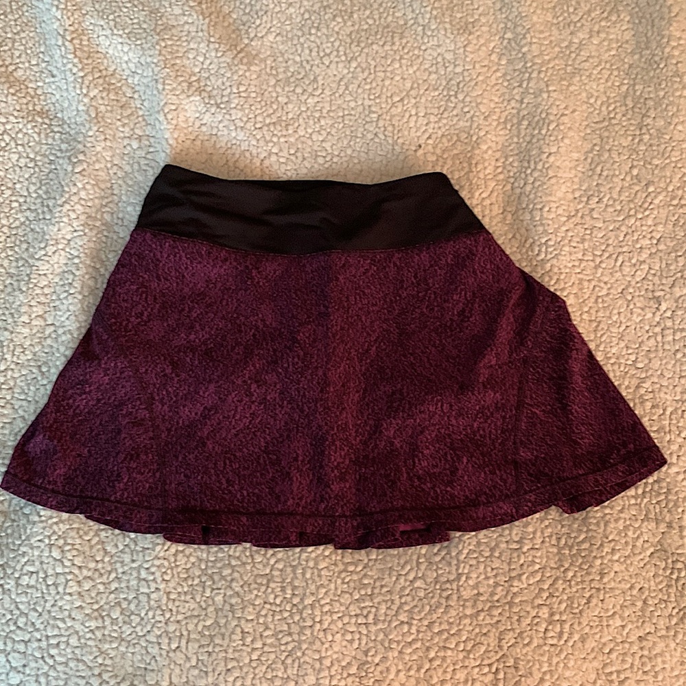 Purple/Black Lululemon tennis skirt (tall)